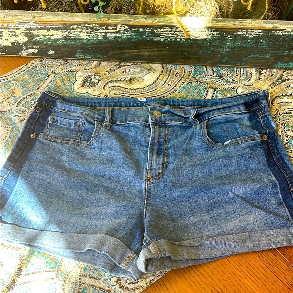 Old Navy Jean Shorts Blue Denim 12